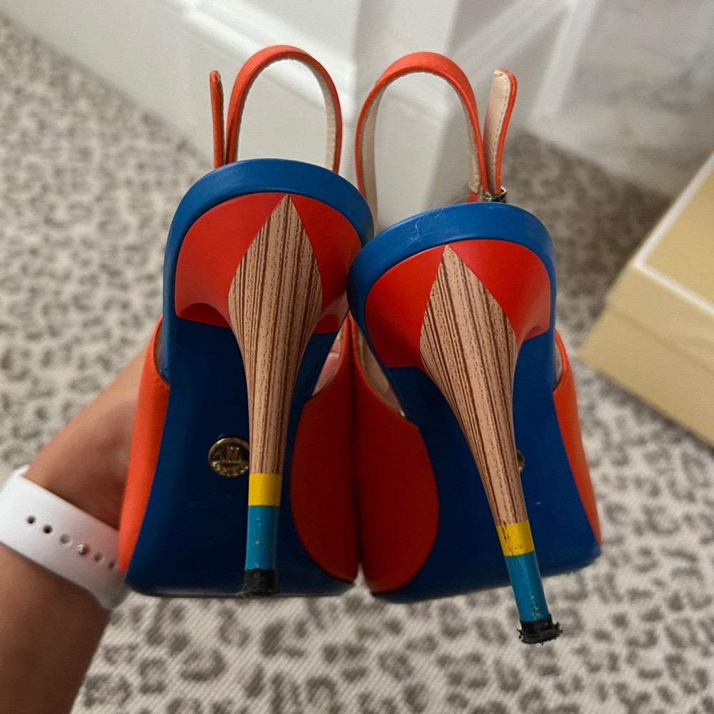 TIZIANO ZORZAN - Orange/ Blue Heels